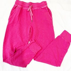 Splendid Bright Pink Jogger Sweats Size XXS